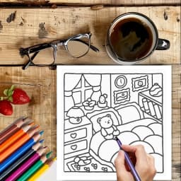 28 Pages Love Style Coloring Book for Adult | Colouring Book, Drawing Supplies for Christmas, Thanksgiving