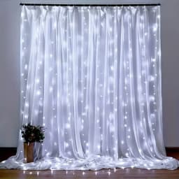 USB Christmas LED Curtain Lights, Indoor Fairy Curtain Lights, Suitable for Bedroom, Background Windows, Holiday Lighting