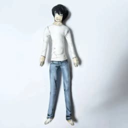 Anime 28cm Light Yagami L Toys Light Yagami L Doll Slender Twistable Shape Toys Room Decoration Birthday Festival Christmas Gift