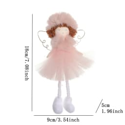 Plush Angel Doll Christmas Tree Pendant Decor Christmas angel girl Doll New Year Kids Gift Christma Home Decor Navidad