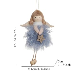 Plush Angel Doll Christmas Tree Pendant Decor Christmas angel girl Doll New Year Kids Gift Christma Home Decor Navidad