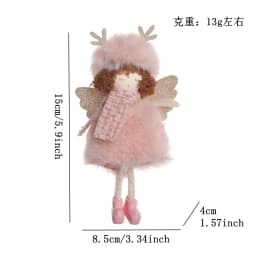 Plush Angel Doll Christmas Tree Pendant Decor Christmas angel girl Doll New Year Kids Gift Christma Home Decor Navidad