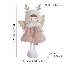 Plush Angel Doll Christmas Tree Pendant Decor Christmas angel girl Doll New Year Kids Gift Christma Home Decor Navidad