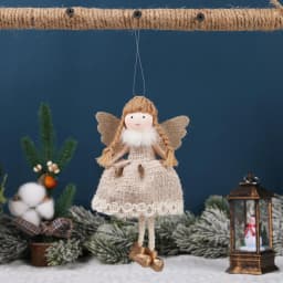 Plush Angel Doll Christmas Tree Pendant Decor Christmas angel girl Doll New Year Kids Gift Christma Home Decor Navidad