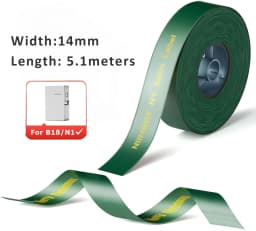NIIMBOT N1/B18 Satin Ribbon Label/Special Carbon Ribbon for Birthday Gift Wedding Blessing Merry Christmas Party Flower decorate