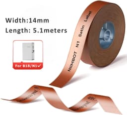 NIIMBOT N1/B18 Satin Ribbon Label/Special Carbon Ribbon for Birthday Gift Wedding Blessing Merry Christmas Party Flower decorate