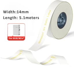 NIIMBOT N1/B18 Satin Ribbon Label/Special Carbon Ribbon for Birthday Gift Wedding Blessing Merry Christmas Party Flower decorate