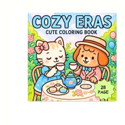 28 Pages Cutie Coloring Book, Painting Book for Valentine's Day Gifting, Birthday Party Gift, Drawing Supplies, Christmas