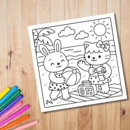 28 Pages Cutie Coloring Book, Painting Book for Valentine's Day Gifting, Birthday Party Gift, Drawing Supplies, Christmas