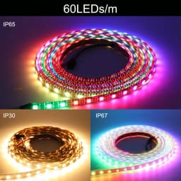WS2812B WS2815 WS2813 Individually Addressable RGBIC LED Strip WS2811 WS2812 30/60/144Pixels/Leds/m Smart Tape Light DC5V/12V