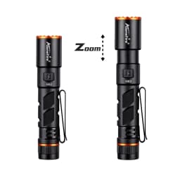 Zoom Mini EDC High Bright LED Pen Flashlight USB Rechargeable Magnet Small Torch Outdoor Camping Hiking Emergency Lighting Light