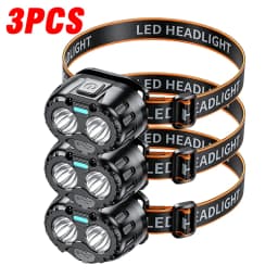 Induction Headlamps Mini LED Charging Headlight Camping Flashlight Led Head-Mounted Strong Light Fishing Portable Torch Lamp