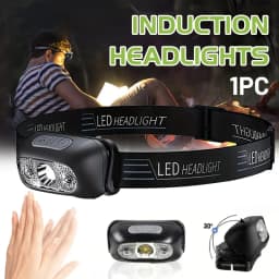 Induction Headlamps Mini LED Charging Headlight Camping Flashlight Led Head-Mounted Strong Light Fishing Portable Torch Lamp