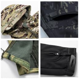 Lurker Shark Skin Soft Shell Tactical Jacket Men Waterproof Fleece Hooded Coat Hunt Clothes Autumn New Outdoor Camouflage Jacket