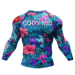 Cody Lundin Tattoo Men's Gym Compression Tshirt Masculine Sublimation Long Sleeve Rashguard BJJ Jiu Jitsu Boxing Jersey Custom