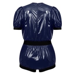 Men Women Waterproof Glossy Bodysuit Leak-proof Washable Diaper Cover Elderly Bedridden Special Needs Adaptive Jumpsuit Swimwear