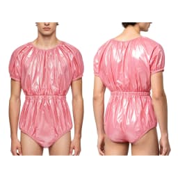 Men Women Waterproof Glossy Bodysuit Leak-proof Washable Diaper Cover Elderly Bedridden Special Needs Adaptive Jumpsuit Swimwear
