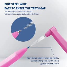 Kingubznis 120pcs Interdental Brush For Dental Orthodontic Clean Between Teeth Cleaning Tools Soft Micro Brushes