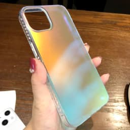 Fashion Matte Aurora Laser Gradient Phone Case For iPhone 17 Pro Max 16 15 14 13 12 Pro Max 16 Plus 17Air 11  Shockproof Cover
