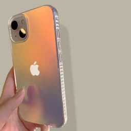Fashion Matte Aurora Laser Gradient Phone Case For iPhone 17 Pro Max 16 15 14 13 12 Pro Max 16 Plus 17Air 11  Shockproof Cover