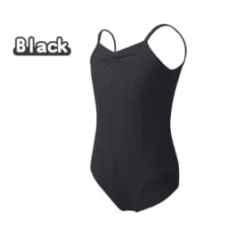 Ballet Leotard for Girls Kids Dance Camisole Pink Black Swimsuits Gymnastics Bodysuit Open Crotch Professional Ballet Costume
