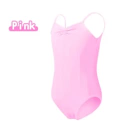 Ballet Leotard for Girls Kids Dance Camisole Pink Black Swimsuits Gymnastics Bodysuit Open Crotch Professional Ballet Costume