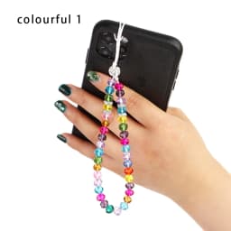 New Colorful Anti-Lost Phone Chain Artificial Crystal Phone Hang Rope Mobile Phone Strap Lanyard Cell Phone Case Hanging Cord