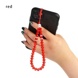 New Colorful Anti-Lost Phone Chain Artificial Crystal Phone Hang Rope Mobile Phone Strap Lanyard Cell Phone Case Hanging Cord