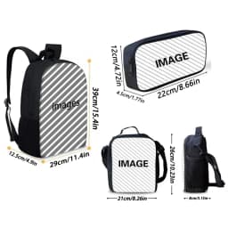 Child School Cool Popular Singers Michaels Jackson Backpack with Lunch Bags ,Pencil Bags ,School Bags for Boys Girls Best Gift