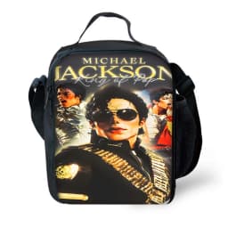 Child School Cool Popular Singers Michaels Jackson Backpack with Lunch Bags ,Pencil Bags ,School Bags for Boys Girls Best Gift