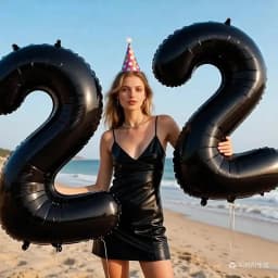 Black Large Numbers Balloon 32 Inch 0 1 2 3 4 5 6 7 8 9 Birthday Digit Bachelorette Balloon Figure Golob Party Ballon Decoration