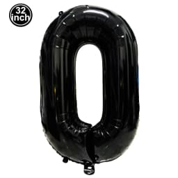 Black Large Numbers Balloon 32 Inch 0 1 2 3 4 5 6 7 8 9 Birthday Digit Bachelorette Balloon Figure Golob Party Ballon Decoration