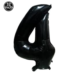 Black Large Numbers Balloon 32 Inch 0 1 2 3 4 5 6 7 8 9 Birthday Digit Bachelorette Balloon Figure Golob Party Ballon Decoration
