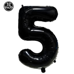Black Large Numbers Balloon 32 Inch 0 1 2 3 4 5 6 7 8 9 Birthday Digit Bachelorette Balloon Figure Golob Party Ballon Decoration