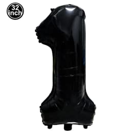 Black Large Numbers Balloon 32 Inch 0 1 2 3 4 5 6 7 8 9 Birthday Digit Bachelorette Balloon Figure Golob Party Ballon Decoration