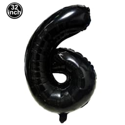 Black Large Numbers Balloon 32 Inch 0 1 2 3 4 5 6 7 8 9 Birthday Digit Bachelorette Balloon Figure Golob Party Ballon Decoration
