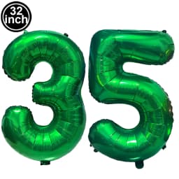 Green Large Numbers Balloon 32 Inch 0 1 2 3 4 5 6 7 8 9 Jungle Birthday Digit Bachelorette Balloons Figure Golob Party Ballon