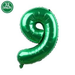 Green Large Numbers Balloon 32 Inch 0 1 2 3 4 5 6 7 8 9 Jungle Birthday Digit Bachelorette Balloons Figure Golob Party Ballon