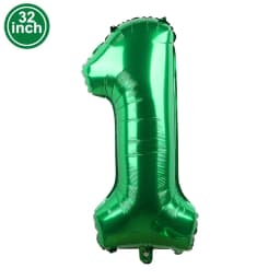 Green Large Numbers Balloon 32 Inch 0 1 2 3 4 5 6 7 8 9 Jungle Birthday Digit Bachelorette Balloons Figure Golob Party Ballon