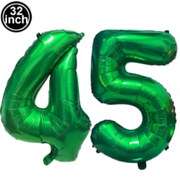 Green Large Numbers Balloon 32 Inch 0 1 2 3 4 5 6 7 8 9 Jungle Birthday Digit Bachelorette Balloons Figure Golob Party Ballon