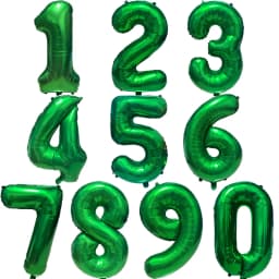 Green Large Numbers Balloon 32 Inch 0 1 2 3 4 5 6 7 8 9 Jungle Birthday Digit Bachelorette Balloons Figure Golob Party Ballon