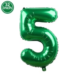 Green Large Numbers Balloon 32 Inch 0 1 2 3 4 5 6 7 8 9 Jungle Birthday Digit Bachelorette Balloons Figure Golob Party Ballon