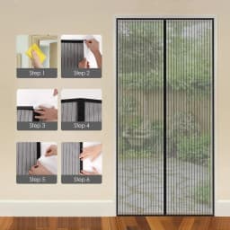 Magnetic Mosquito Net Door Curtain - Auto Closing, Summer Insect Proof for Living Room & Bedroom