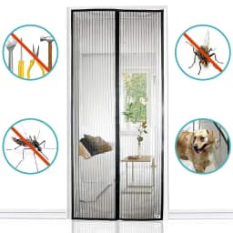 Magnetic Mosquito Net Door Curtain - Auto Closing, Summer Insect Proof for Living Room & Bedroom