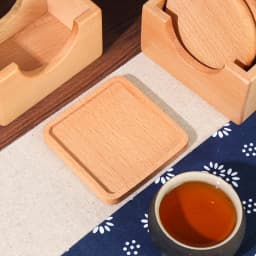 Wooden Coasters for Drinks Bottom for Drinking Cup Tea Coasters for Coffee Bottom for Pussy Cup Coaster Wood