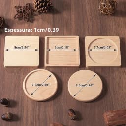 Wooden Coasters for Drinks Bottom for Drinking Cup Tea Coasters for Coffee Bottom for Pussy Cup Coaster Wood