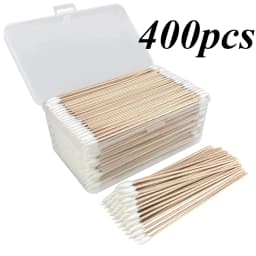 100/300Pcs 6 Inch Long Cotton Swabs with Wooden Handles, Cotton Tipped Applicator for Cleaning, Cotton Sticks Oil Makeup