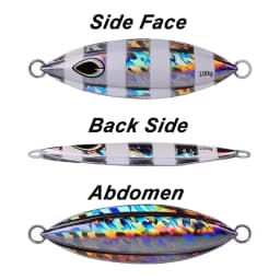 1PC Slow Jig 40g 60g 80g 100g Fishing Lure Casting Jigging Bait Spoon Metal Fish Saltwater Artificial Hard Bait Tackle