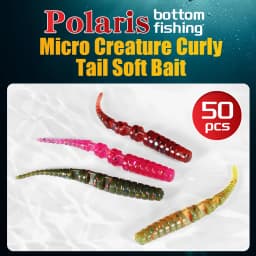 Supercontinent new30mm/50pcs Polaris Fishing Lures soft Artificial Bait Predator Tackle Polaris Sinking Lure Pesca Cheap Fishing