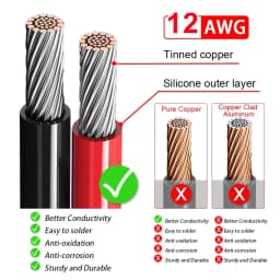 XT60 X90 to M8 O Ring Eyelet Battery Terminals Plug Connector Cable 10/12AWG Charger Side Power for RC Lipo Battery FPV Racing